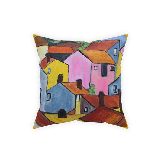 Village of Pizza Cushion cover