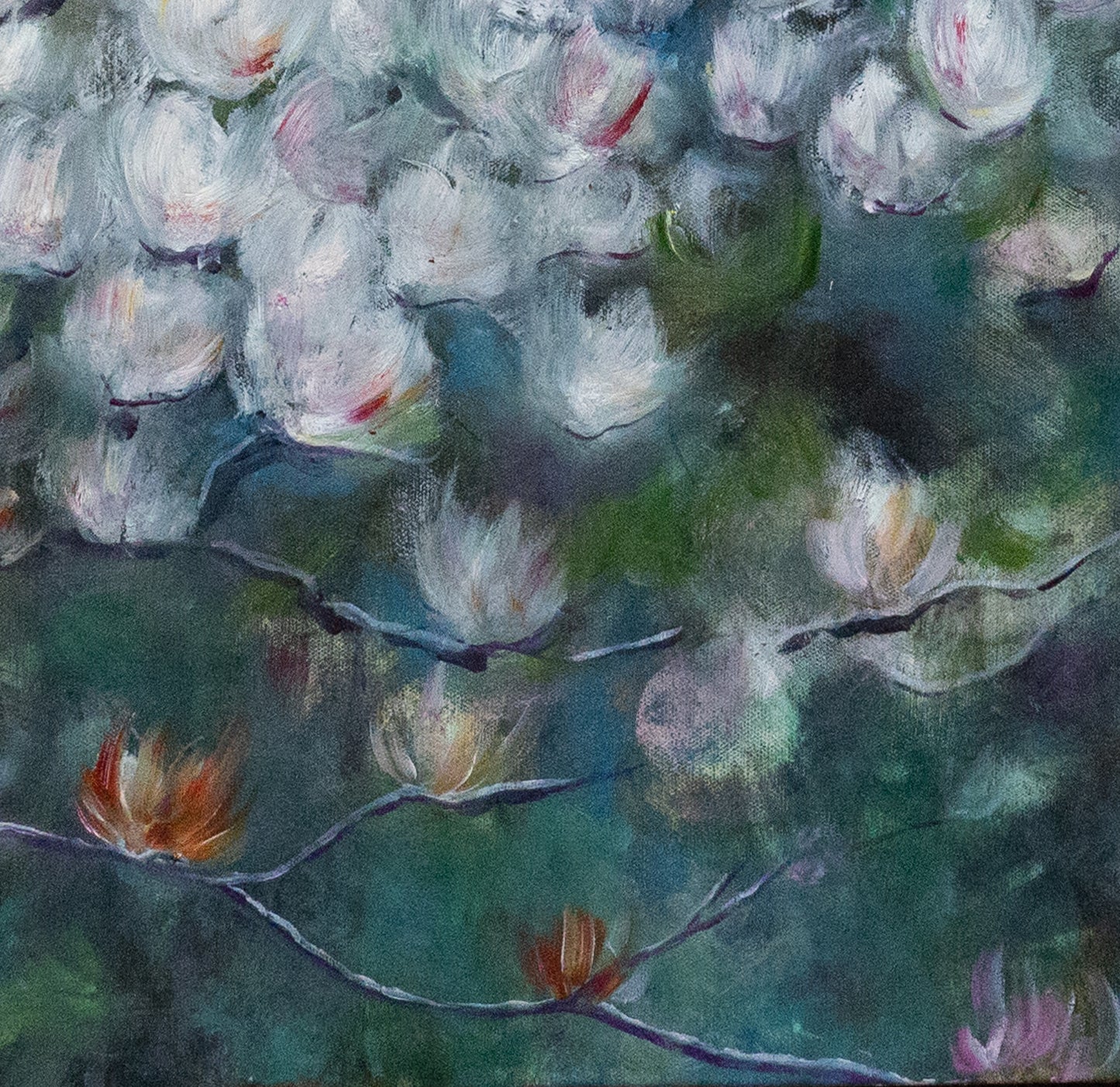 Butterflies & Blossoms Oil Painting SOLD