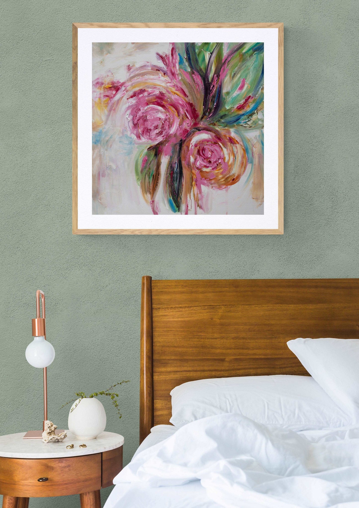 Abstract Rose Print