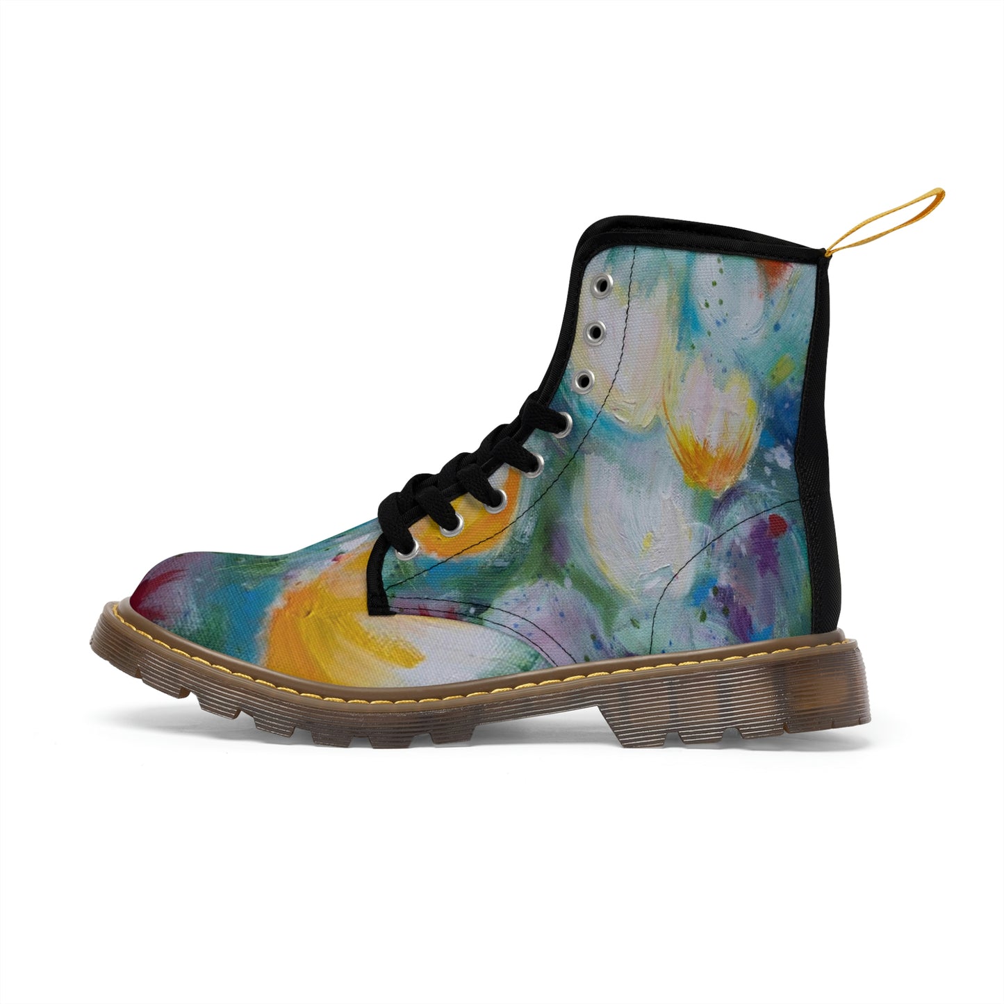 Spring Blossom Women's Canvas Boots