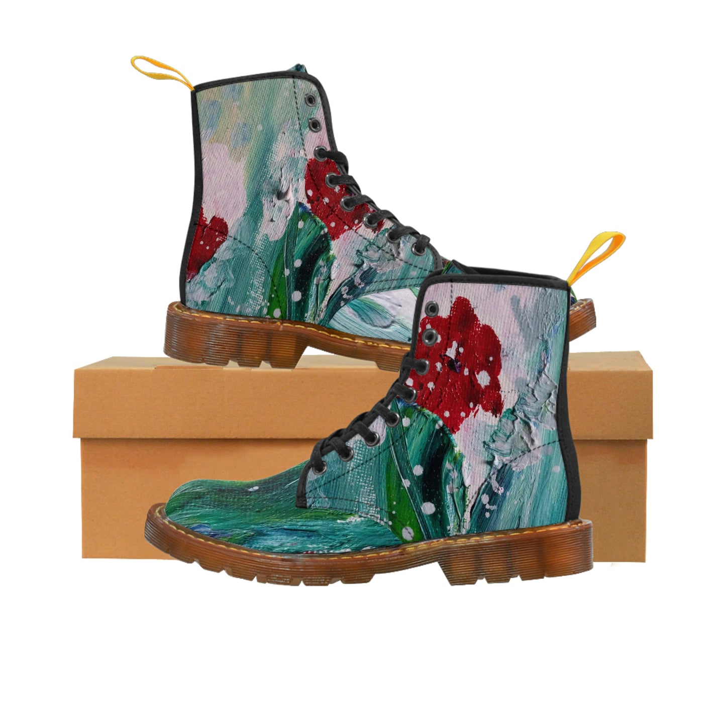 Red Poppy Women's Canvas Boots