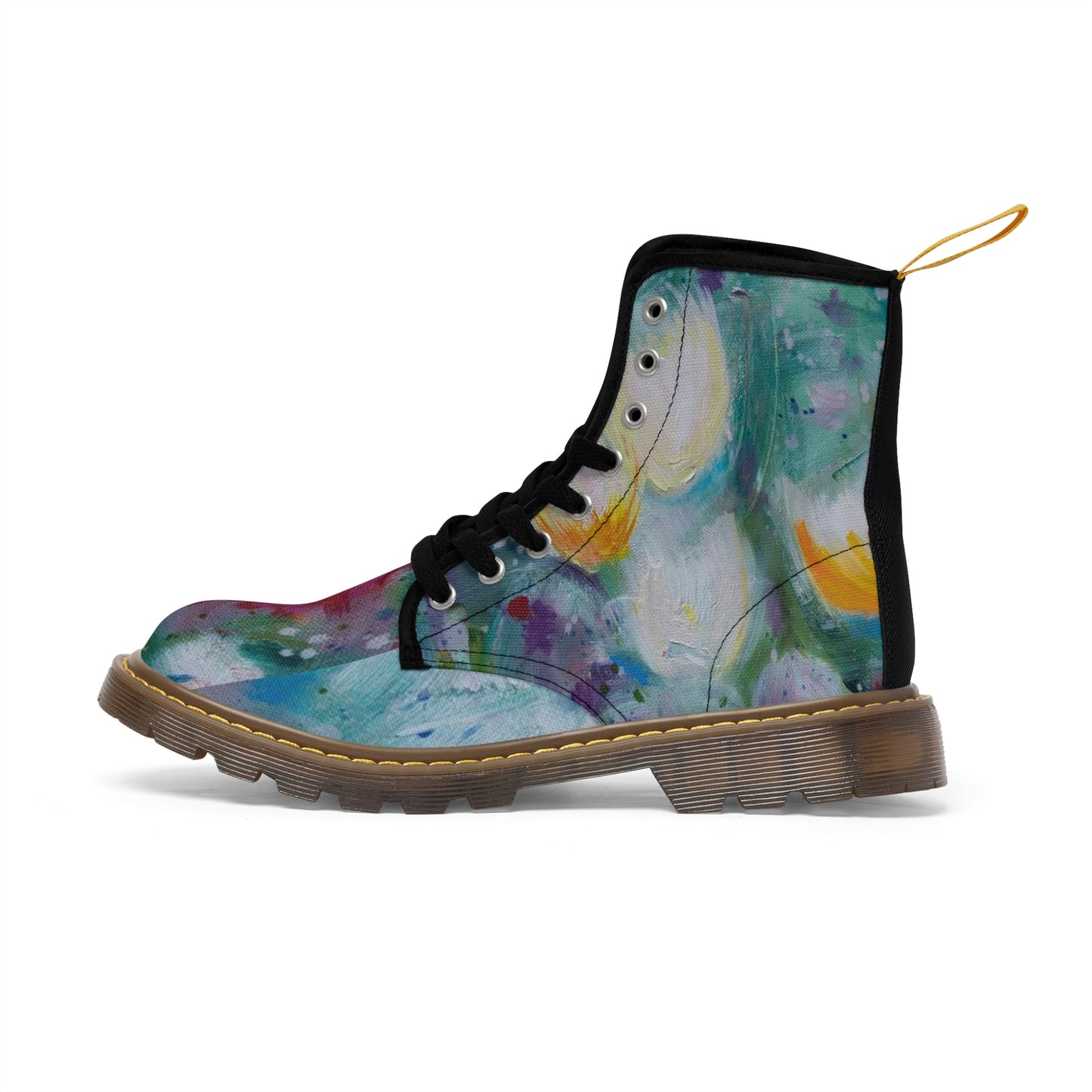 Spring Blossom Women's Canvas Boots