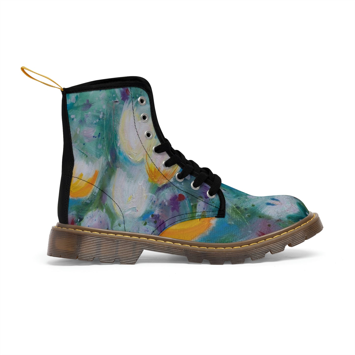 Spring Blossom Women's Canvas Boots