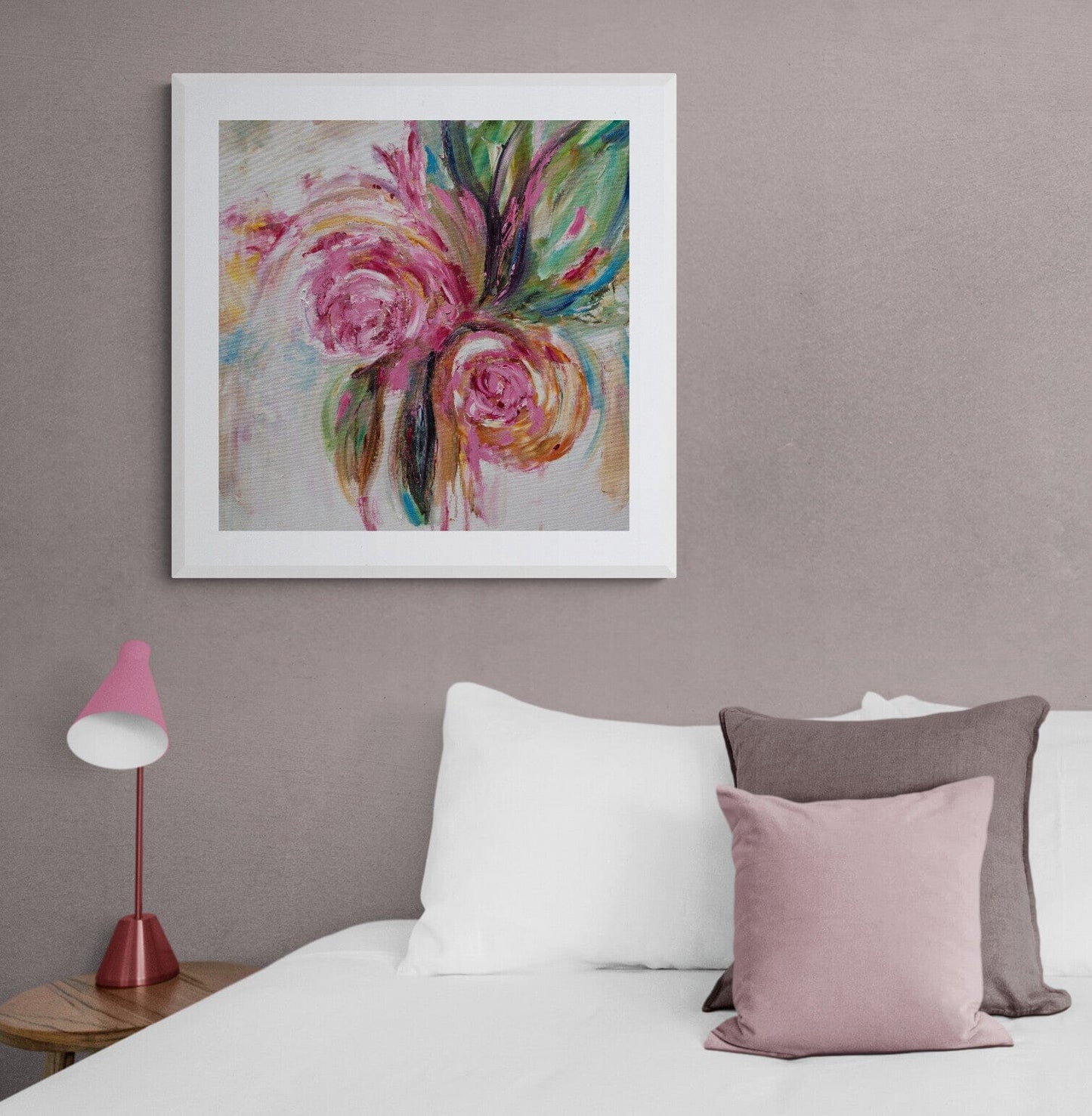 Abstract Rose Print