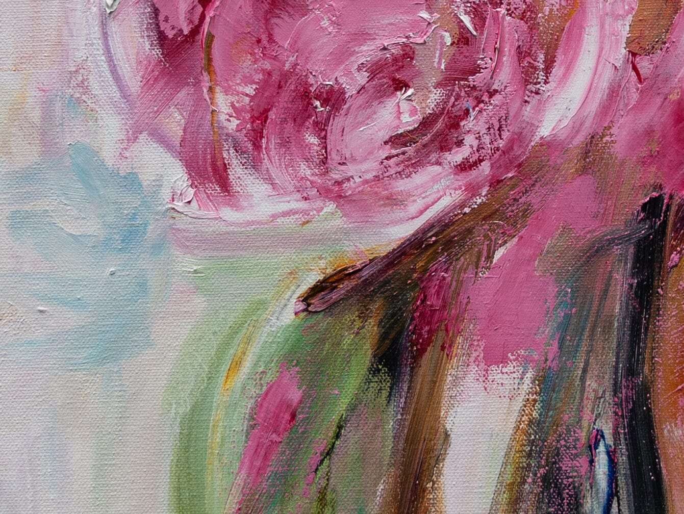 Abstract Rose Print