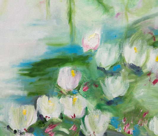 Monets Garden Oil Painting