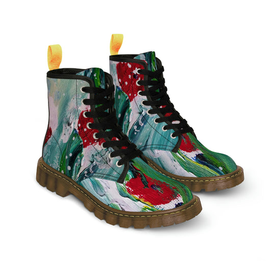 Red Poppy Women's Canvas Boots